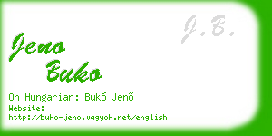 jeno buko business card